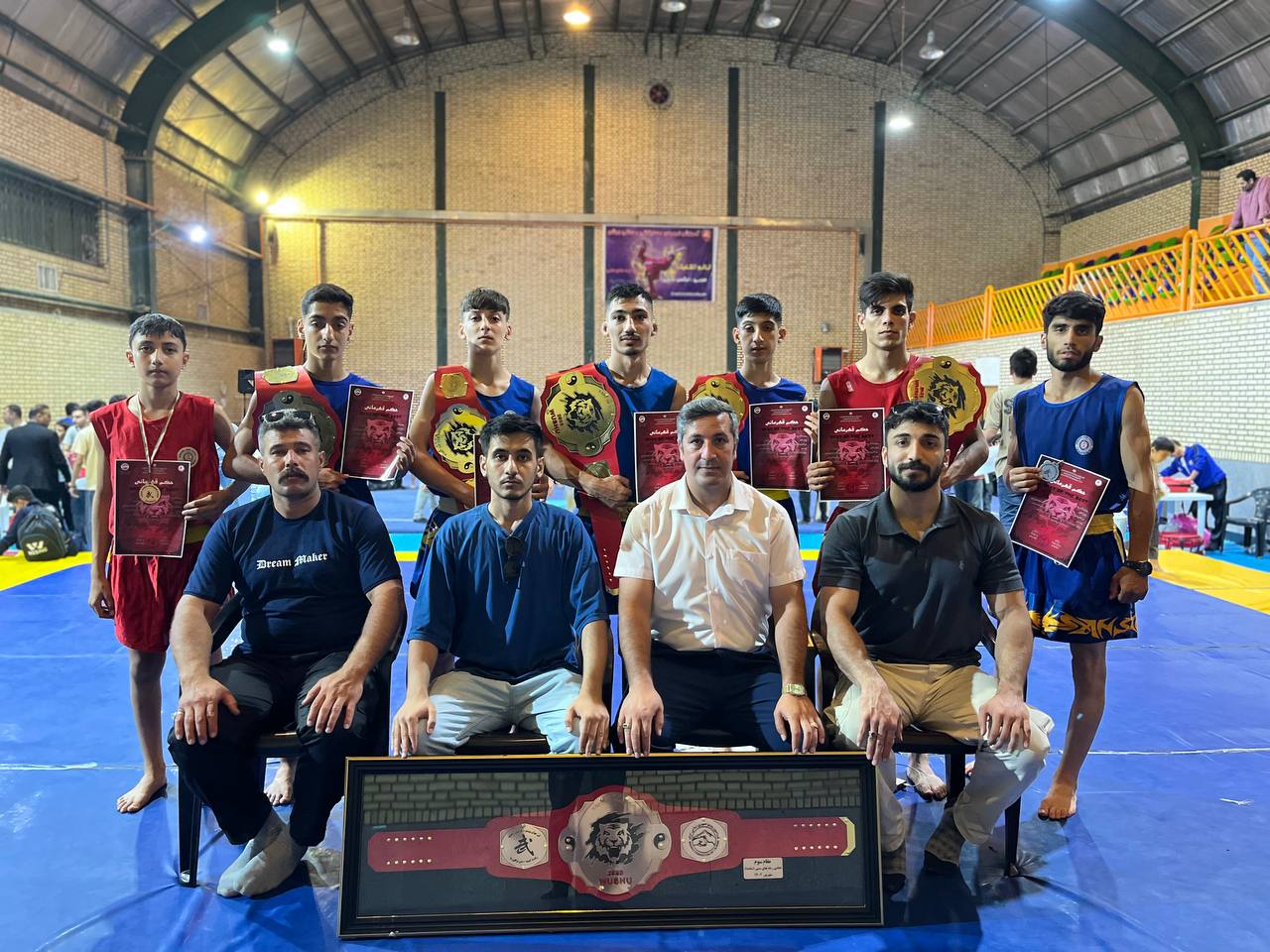 درخشش ووشوکاران شیروانی در مسابقات کمربند طلایی مشهد