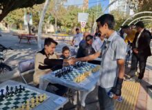 برگزاری مسابقه سیمولتانه شطرنج در شیروان با حضور ایلیا قلی‌نژاد